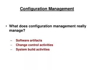 Configuration Management