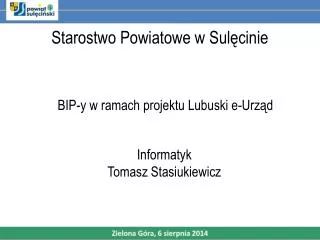 starostwo powiatowe w sul cinie