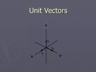 unit vectors