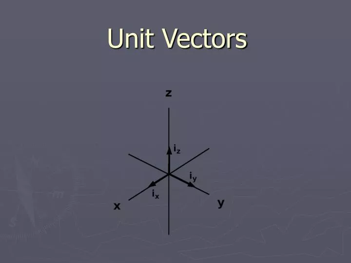 unit vectors