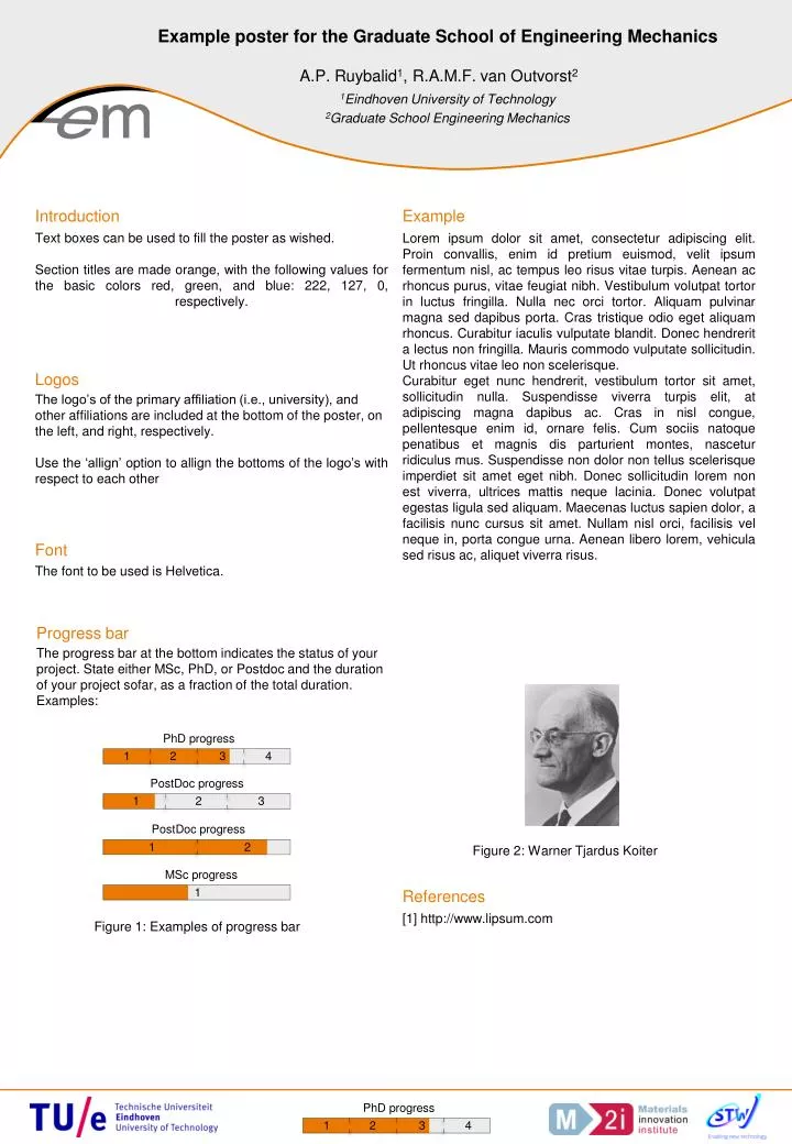 example poster for the graduate school of engineering mechanics