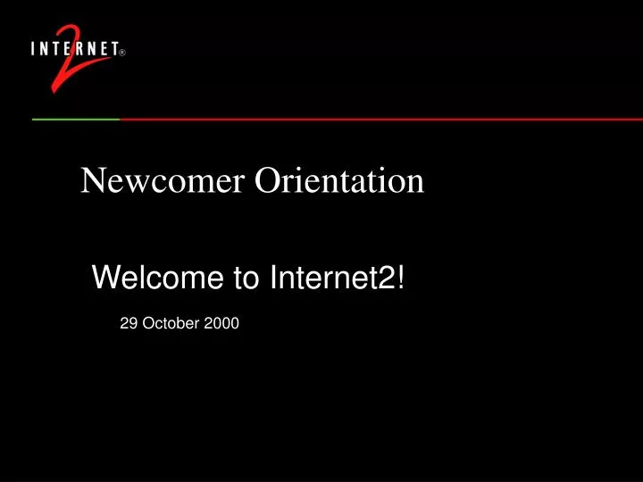 newcomer orientation