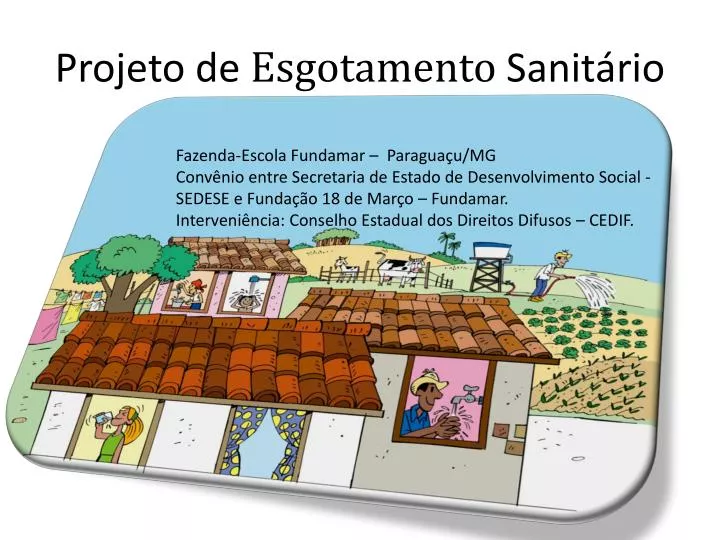 projeto de esgotamento sanit rio