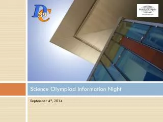 Science Olympiad Information Night