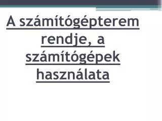 a sz m t g pterem rendje a sz m t g pek haszn lata