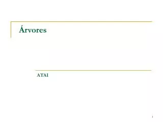 rvores