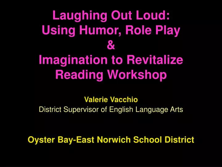 laughing out loud using humor role play imagination to revitalize reading workshop