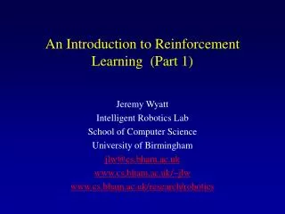 An Introduction to Reinforcement Learning (Part 1)