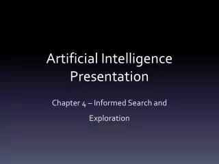 Artificial Intelligence Presentation