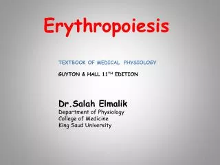 Erythropoiesis