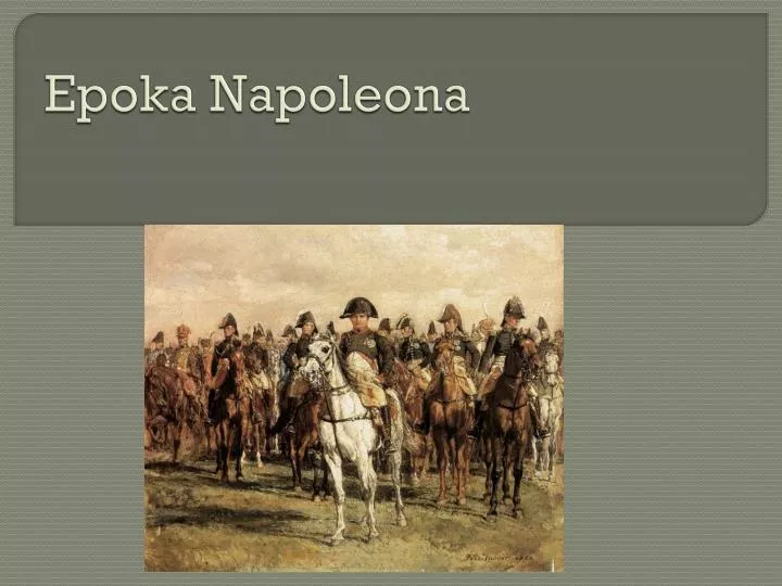 epoka napoleona
