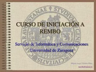 curso de iniciaci n a rembo