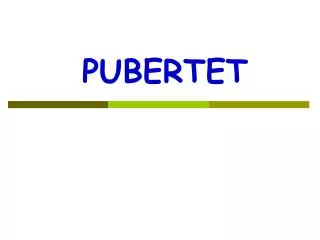 pubertet
