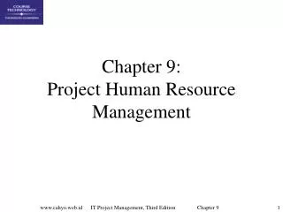 chapter 9 project human resource management
