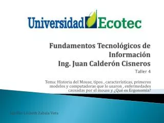 fundamentos tecnol gicos de informaci n ing juan calder n cisneros