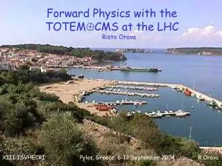 Forward Physics with the TOTEM ? CMS at the LHC