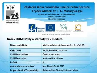 z kladn kola n rodn ho um lce petra bezru e fr dek m stek t t g masaryka 454