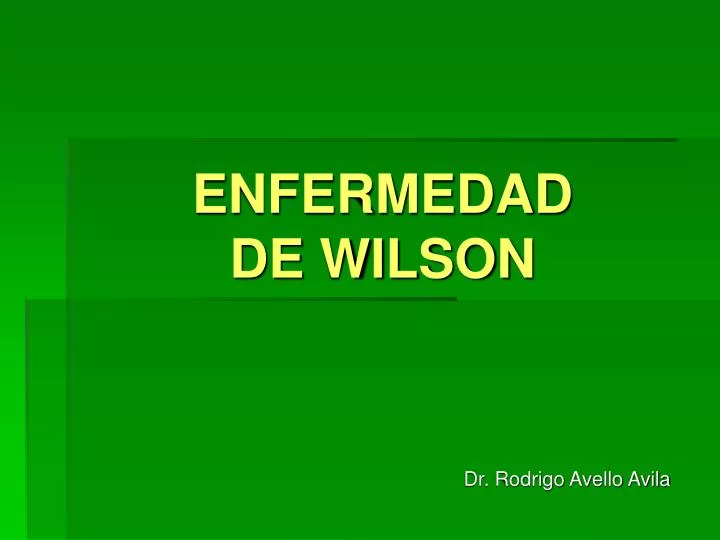 enfermedad de wilson