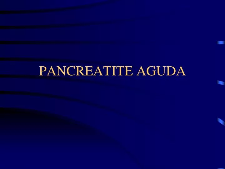 pancreatite aguda