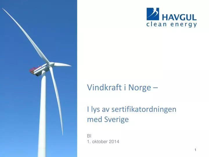 vindkraft i norge i lys av sertifikatordningen med sverige