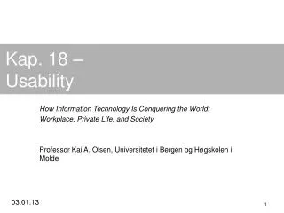 kap 18 usability