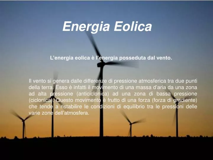 energia eolica