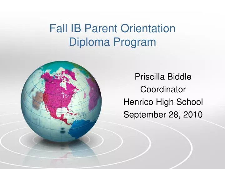 fall ib parent orientation diploma program