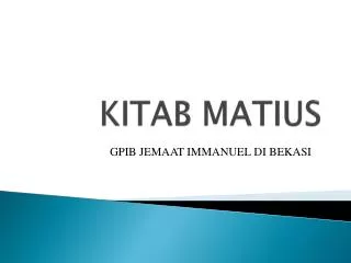 kitab matius