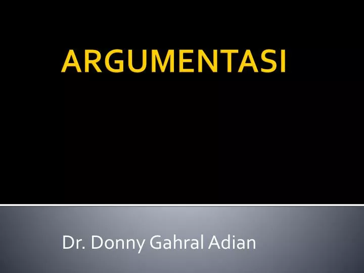 dr donny gahral adian