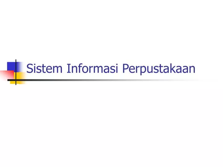 sistem informasi perpustakaan