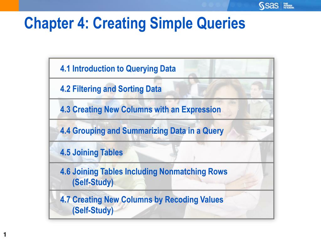 PPT - Chapter 4: Creating Simple Queries PowerPoint Presentation, free ...