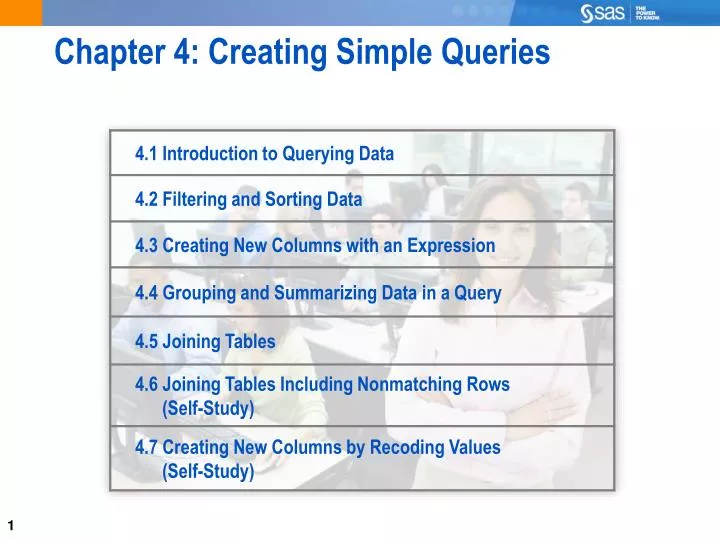 chapter 4 creating simple queries