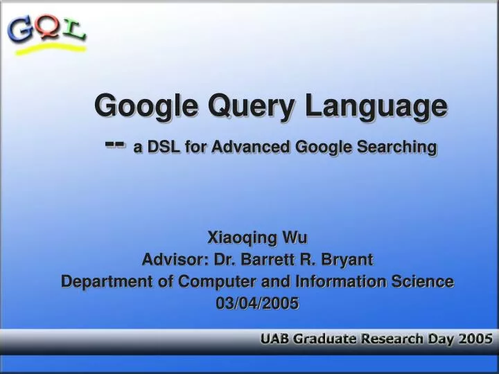 google query language a dsl for advanced google searching