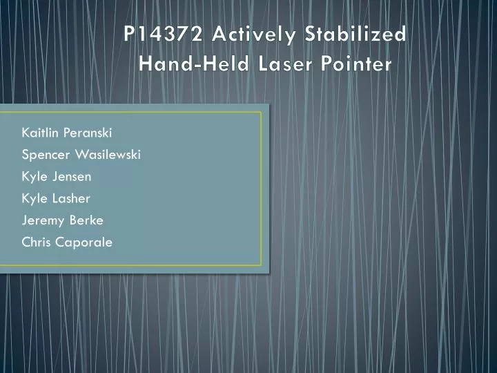 p14372 actively stabilized hand held laser pointer