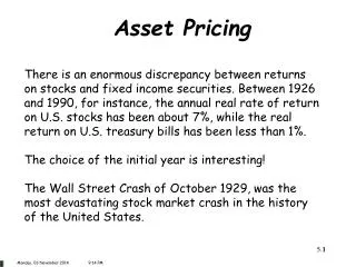 Asset Pricing