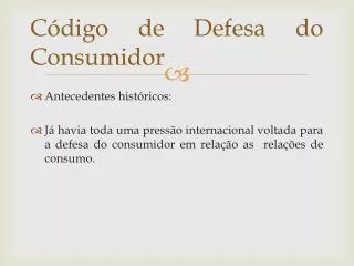 c digo de defesa do consumidor