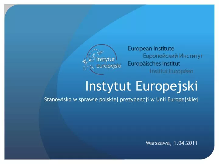 instytut europejski