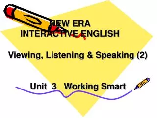 NEW ERA INTERACTIVE ENGLISH Viewing, Listening &amp; Speaking (2)