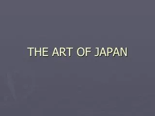 the art of japan