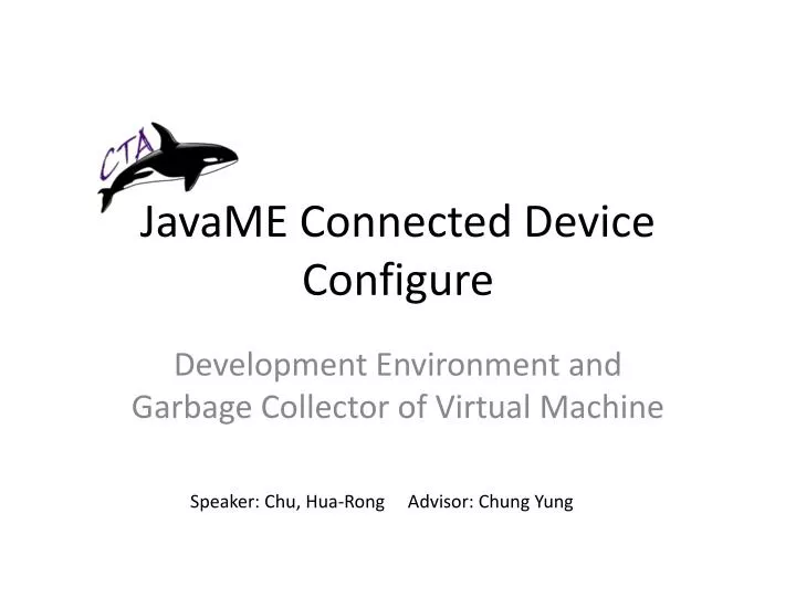 javame connected device configure
