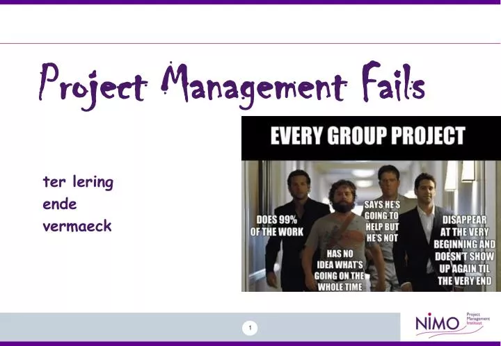 project management fails
