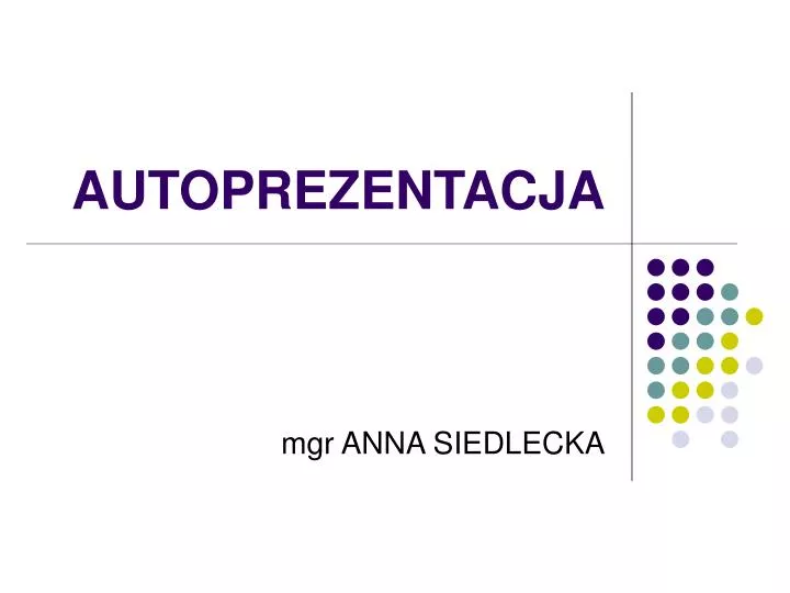 autoprezentacja