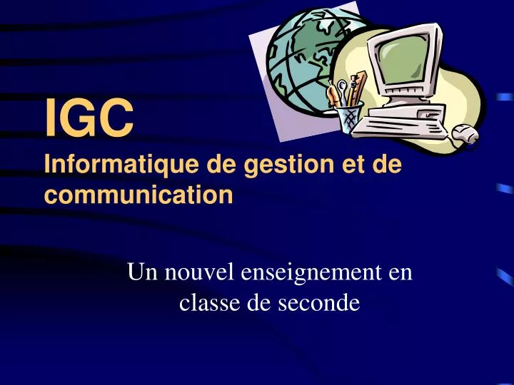 igc informatique de gestion et de communication