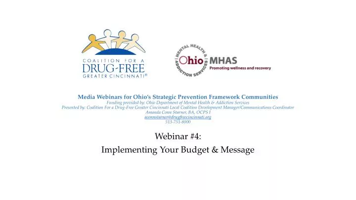 webinar 4 implementing your budget message
