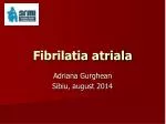 Fibrilatia atriala - slide 1