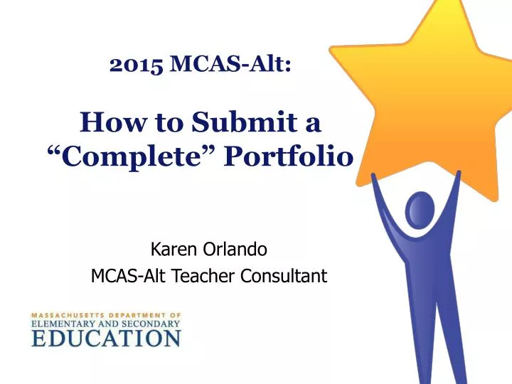 2015 mcas alt how to submit a complete portfolio