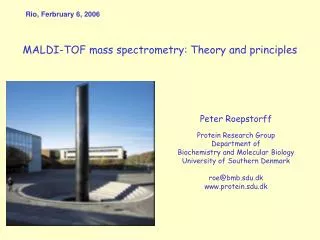 MALDI-TOF mass spectrometry: Theory and principles