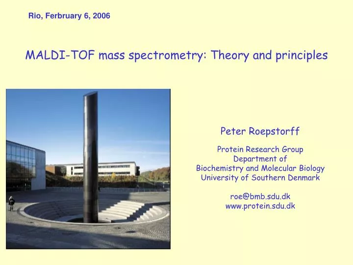 maldi tof mass spectrometry theory and principles