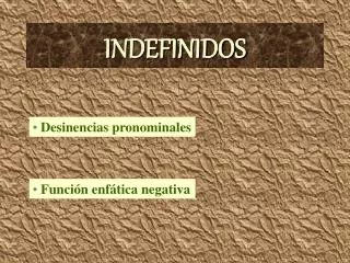 indefinidos