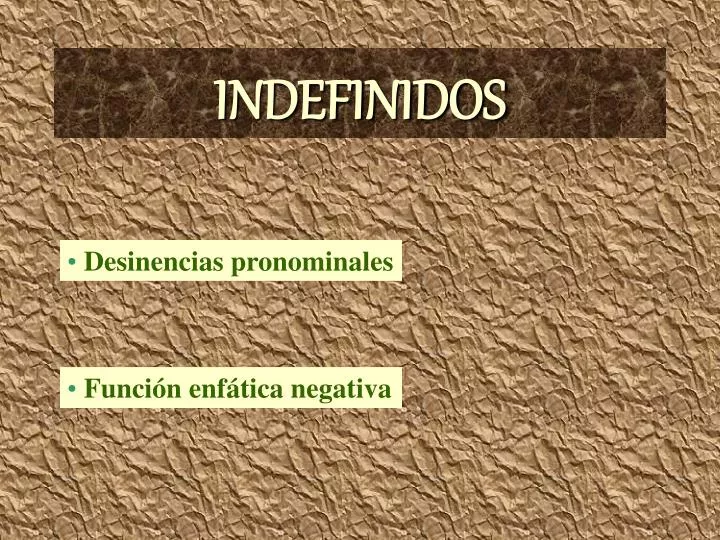 indefinidos